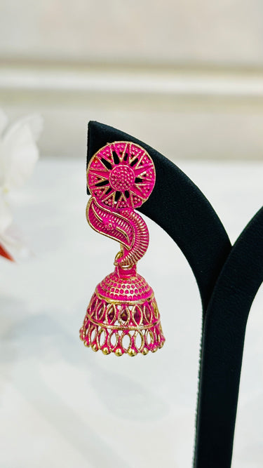 Pink Mini Jhumka Orchid - House of Nepal