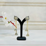 Grey Long Chain Tassel Jhumka Amaryllis - House of Nepal