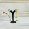 Light Aqua Long Chain Tassel Jhumka Amaryllis - House of Nepal