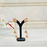 Peach Long Chain Tassel Jhumka Amaryllis - House of Nepal