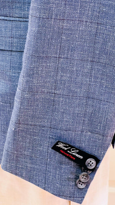 Mens Wool Linen Blazer