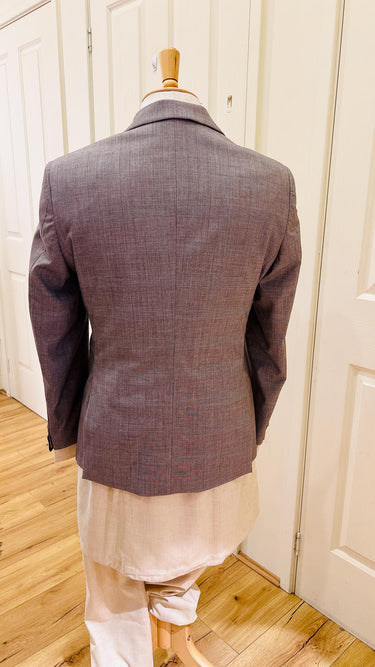Mens Beige Check Blazer