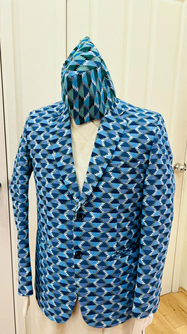 Dhaka  Blazer in Blue