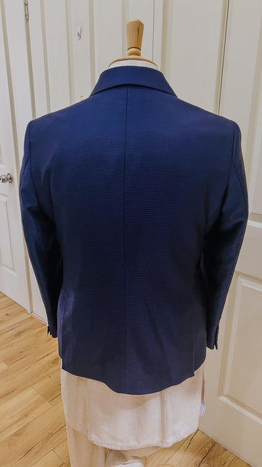 Mens Double Breasted Suit In Navy
