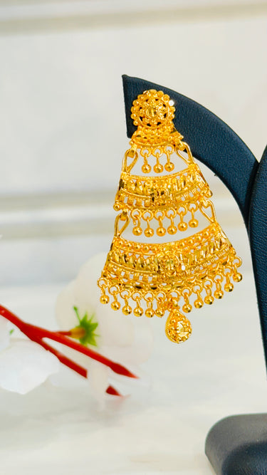 Gold Imitation Layered Earring