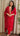 Red Zariwork Cotton Kurta with Pant and Shawl Ria
