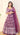 Plum Purple Handwork Thread Embroidered Lehenga with Boutique Blouse and Dupatta