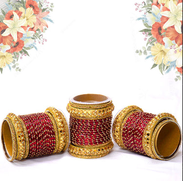 Golden Red Bangles