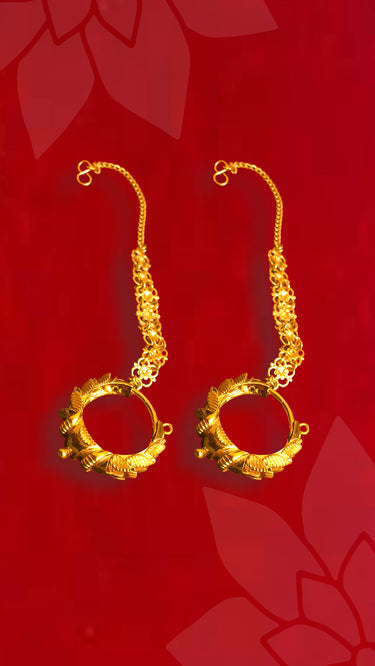 Gold Imitation Marwari Earrings