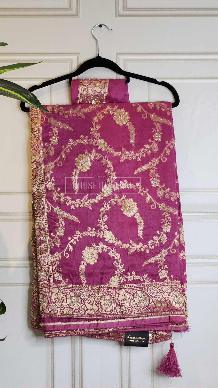 Hand Embroidered Banarasi Saree / Behuli