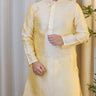 Silk Kurta Set Yellow - House of Nepal