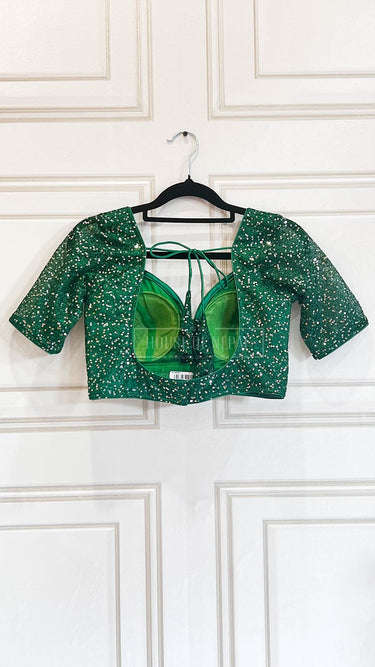 Half Sleeve Designer Blouse Aura - House of Nepal