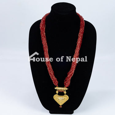 Pote With Gold Imitation Jewelry - House of Nepal
