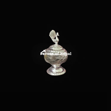 Pure Silver Sindur Box - House of Nepal