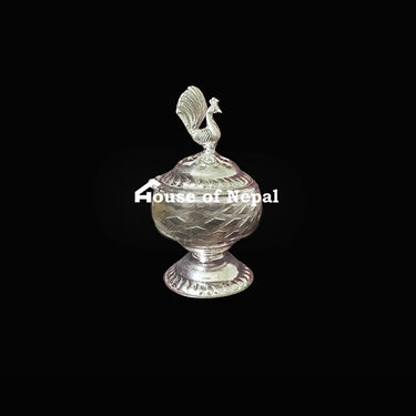 Pure Silver Sindur Box - House of Nepal