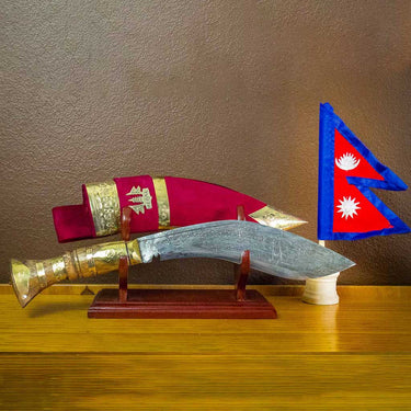Nepalese Souvenir Khukuri with Stand - House of Nepal