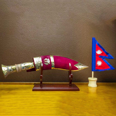 Nepalese Souvenir Khukuri with Stand - House of Nepal