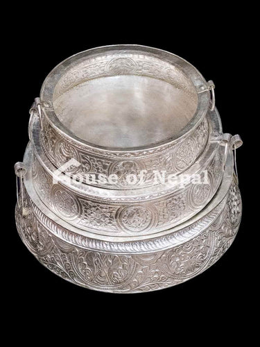 Pure Copper Silver Coated Khadkulo - House of Nepal