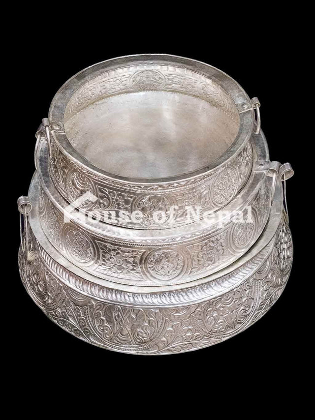 Pure Copper Silver Coated Khadkulo | House of Nepal