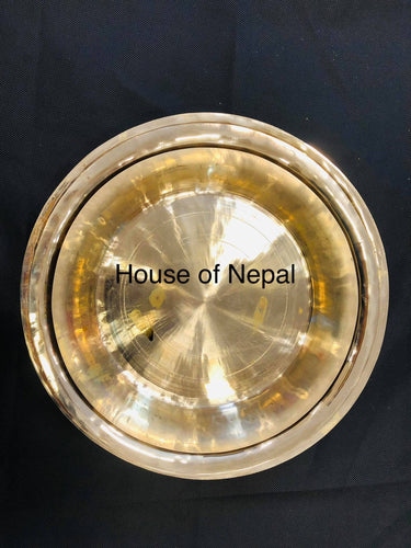 Genuine Kansa Bronze Nepalese Thakali Thaal Plate - House of Nepal